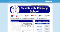 Desktop Screenshot of newchurchprimaryschool.co.uk