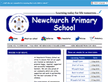 Tablet Screenshot of newchurchprimaryschool.co.uk
